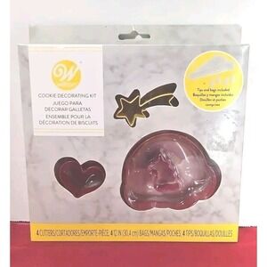 Wilton‎ Unicorn Cookie Decorating Kit 2107-0-0186 Rainbow Shooting Star New